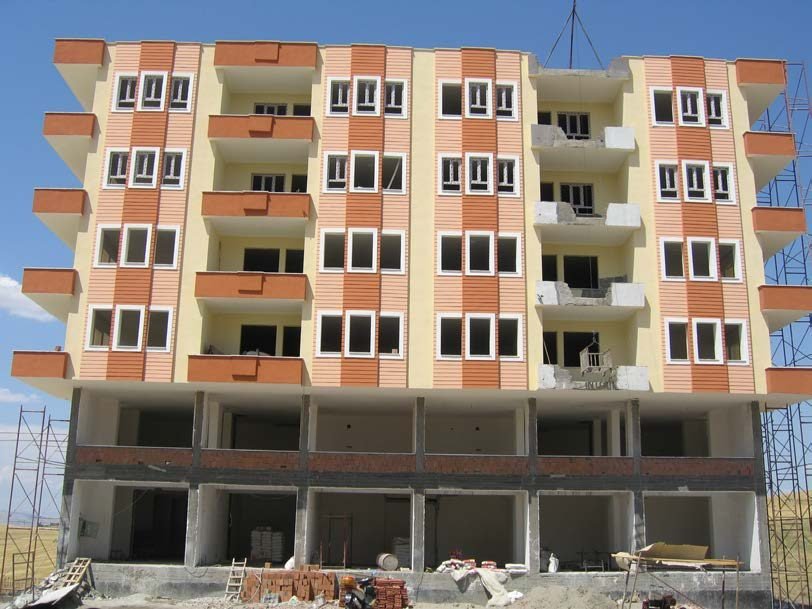 ASATA şantiyesi — inşaat halindeki bina